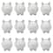 12 Pack: Color Your Own Ceramic Piggy Bank by Creatology™